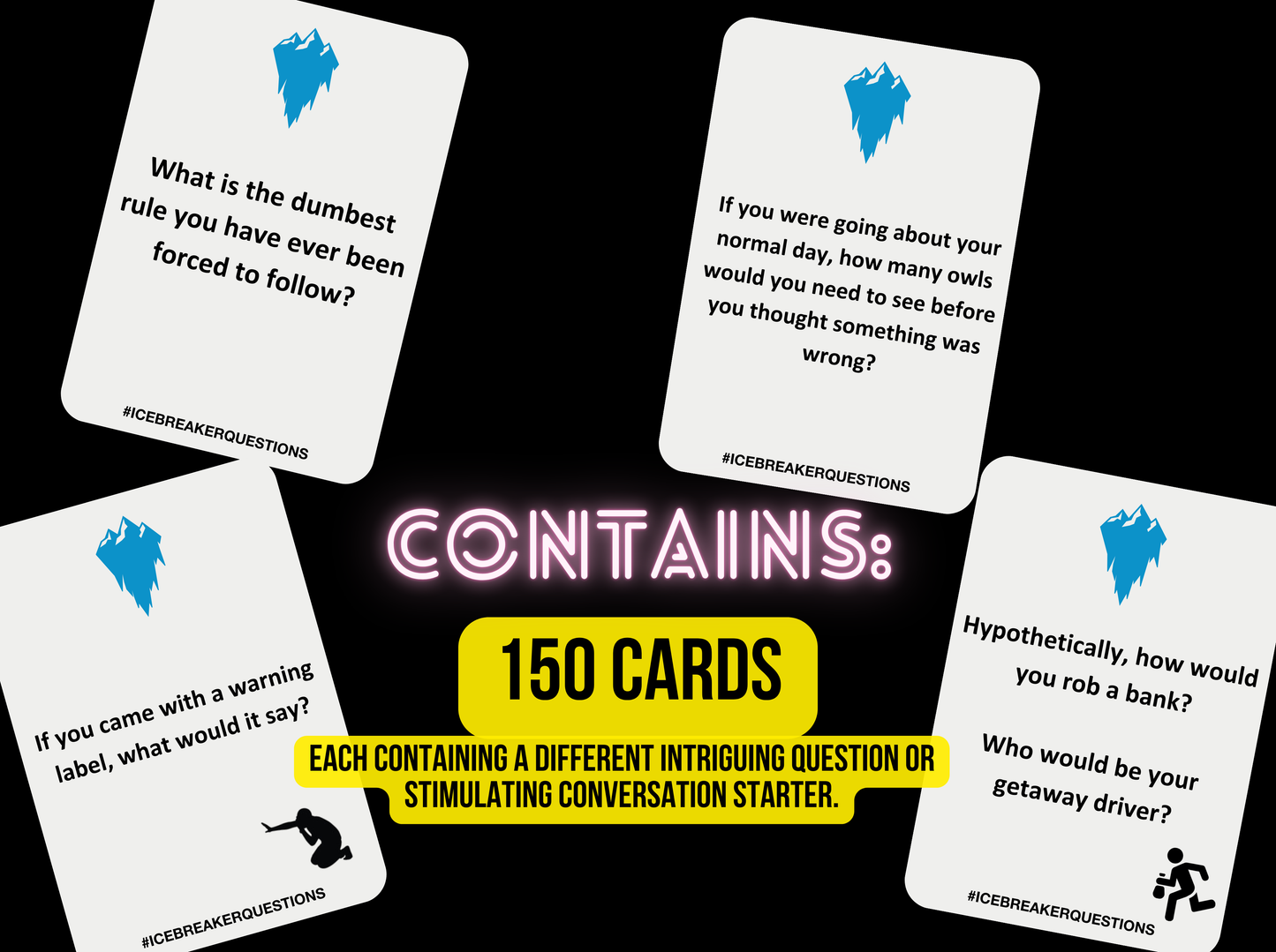 The Best Icebreaker Questions - Card Game™