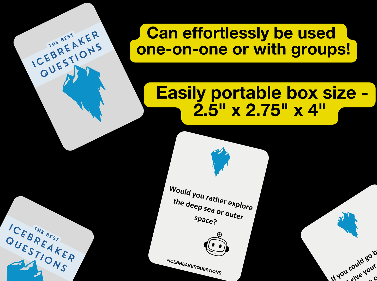 The Best Icebreaker Questions - Card Game™