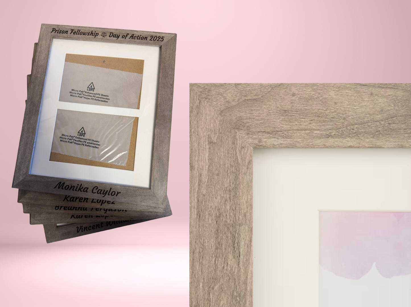 Personalized 2 Opening Picture Frame 4"x6" | Brookfield Collection