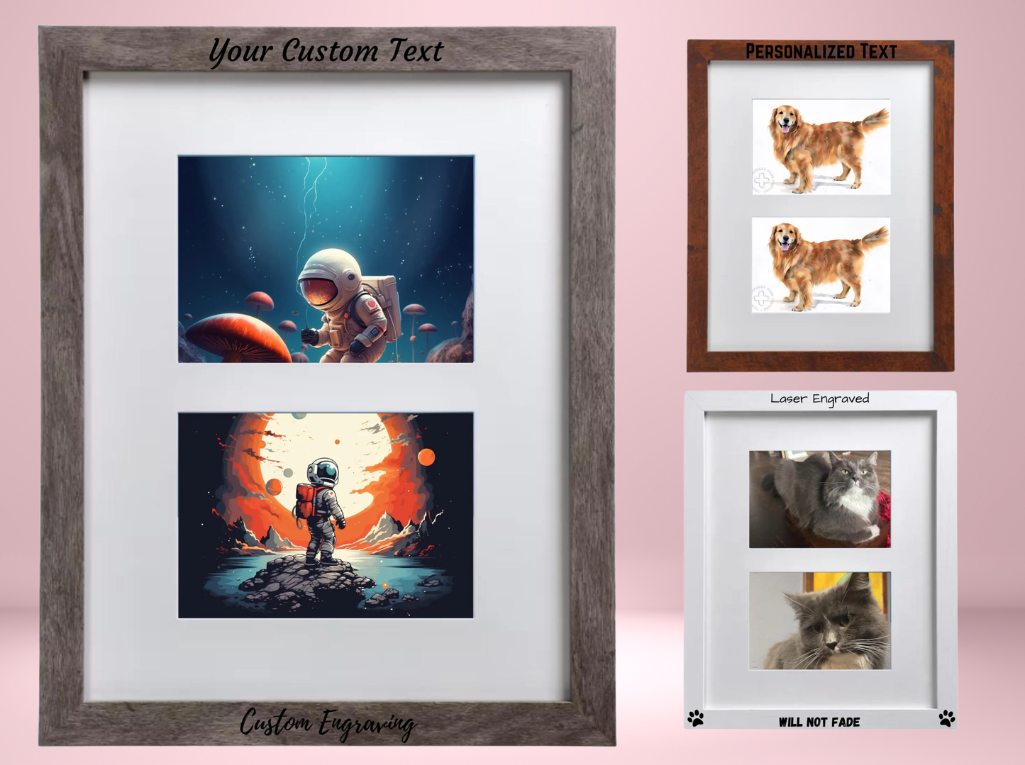 Personalized 2 Opening Picture Frame 5"x7" | Camden Collection