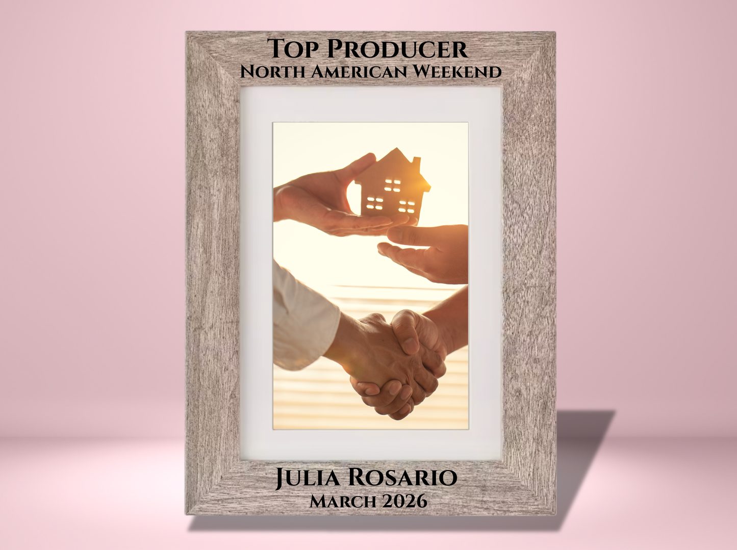 'Top Producer' Engraved Picture Frame | Camden Collection