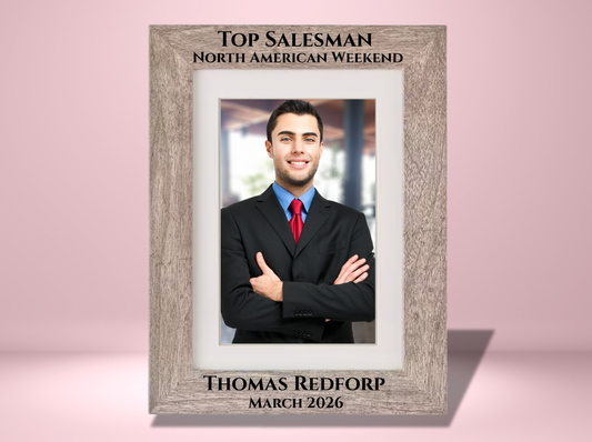 'Top Salesman' Engraved Picture Frame | Camden Collection