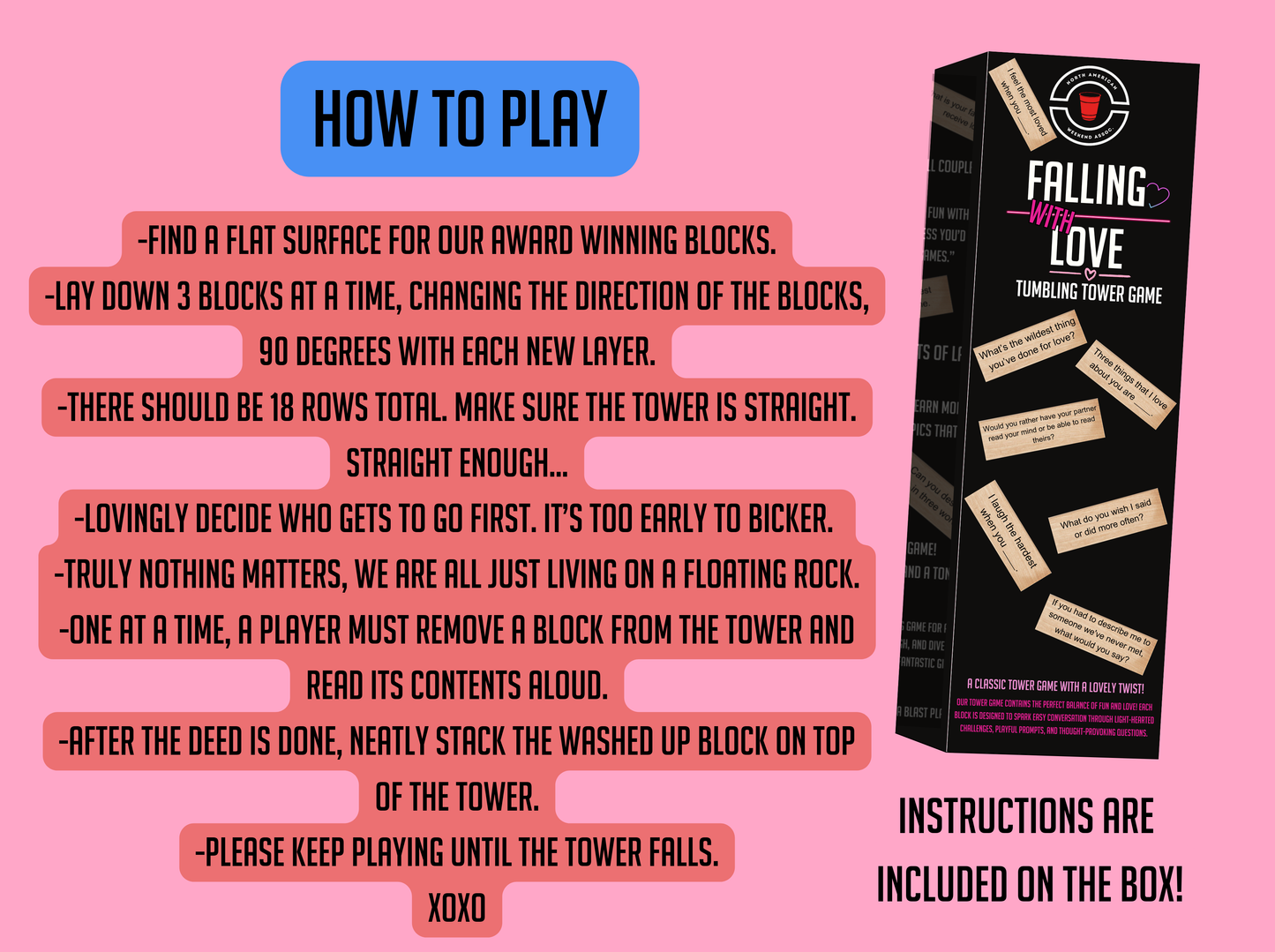Falling with Love - Tumbling Tower Game™