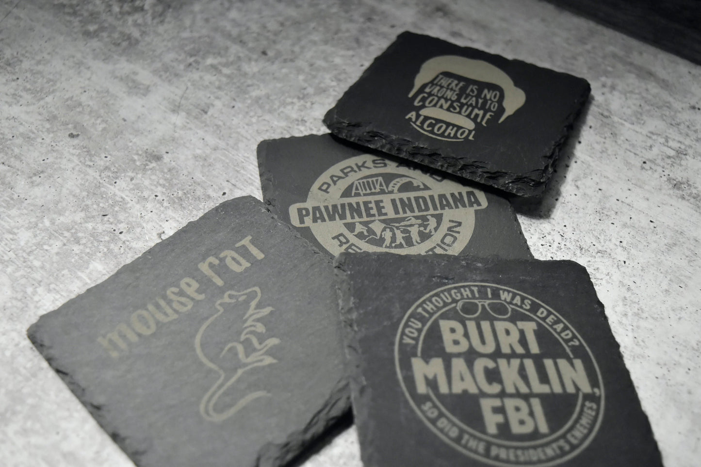 Parks and Recreation | Parks and Rec Slate Coasters