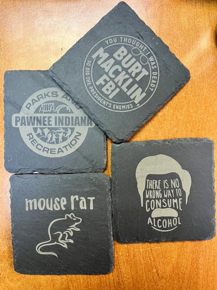 Parks and Recreation | Parks and Rec Slate Coasters