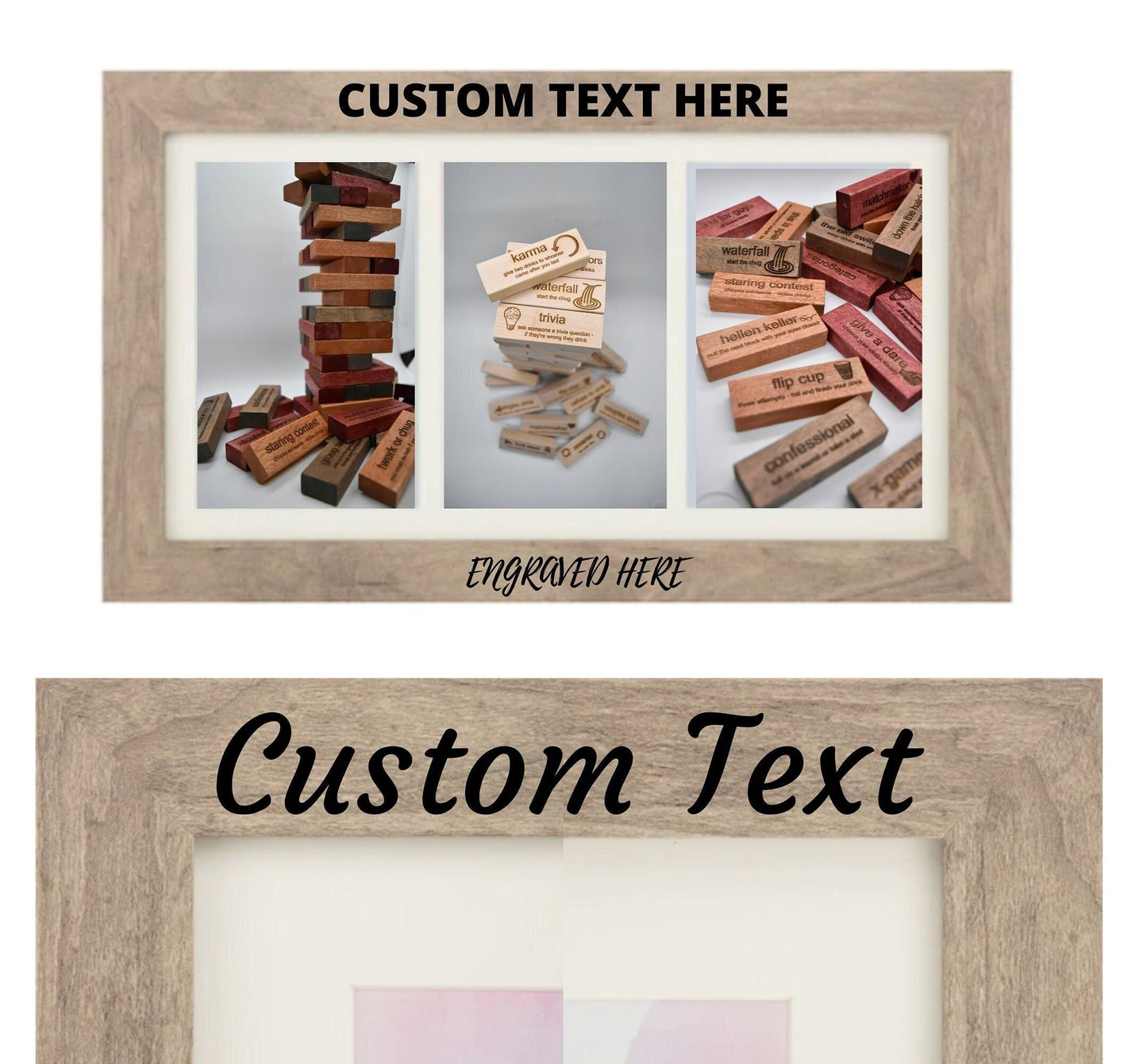 Personalized 3 Opening Picture Frame 4"x6" | Brookfield Collection