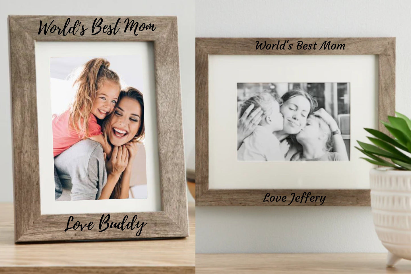 World's Best Mom - Custom Engraved Picture Frame | Camden Collection