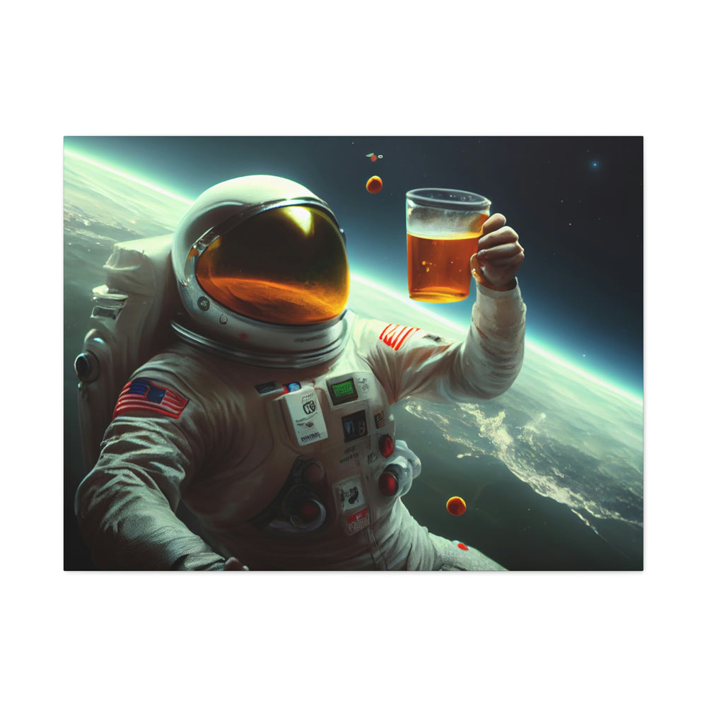 
                  
                    Astronaut Beer Cheers - Canvas Wall Art
                  
                