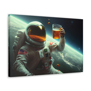 
                  
                    Astronaut Beer Cheers - Canvas Wall Art
                  
                