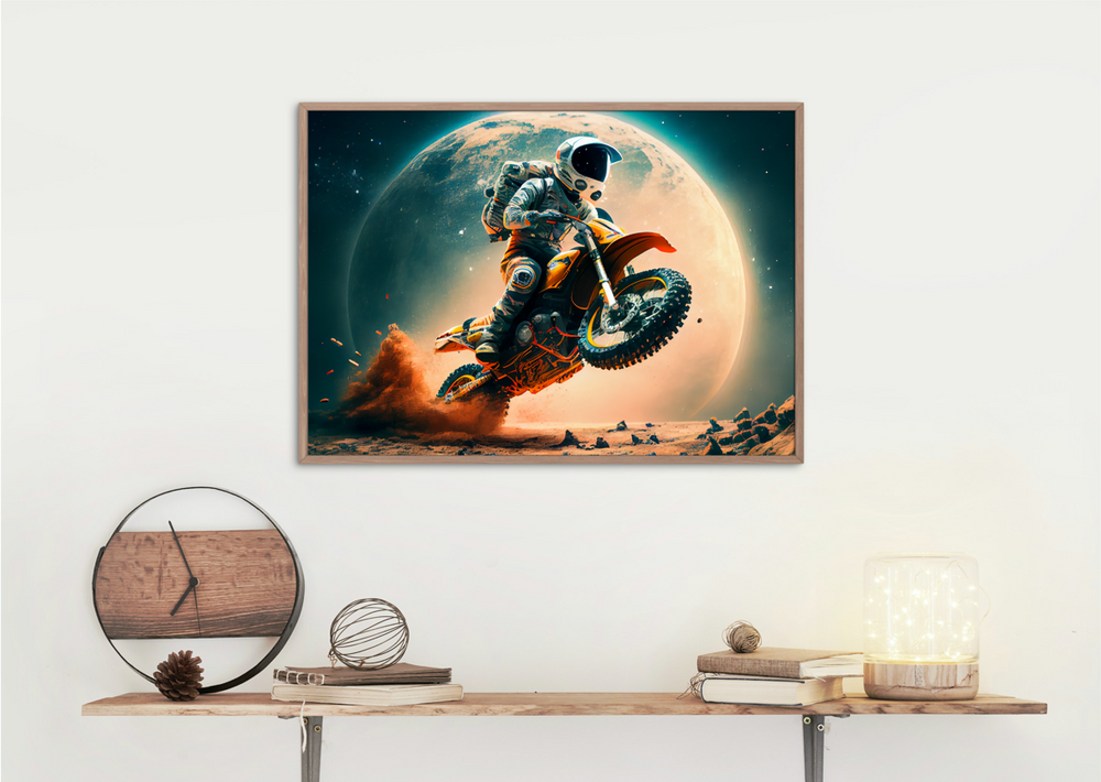 
                  
                    Astronaut Wheelie Boy - Canvas Wall Art
                  
                
