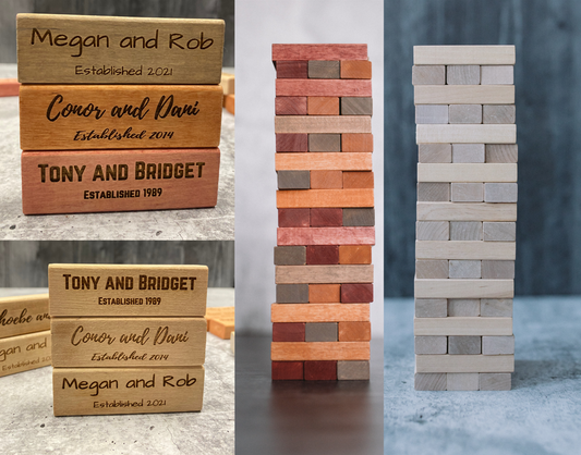 Couple's Custom - Personalized Tower Game