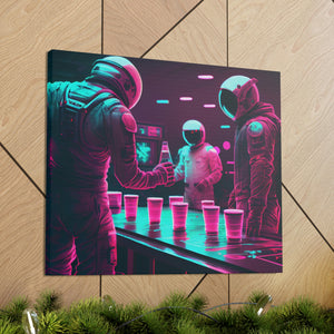 
                  
                    Astronaut Beer Pong - Canvas Wall Art
                  
                
